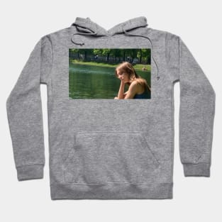 pretty girl and river Hoodie